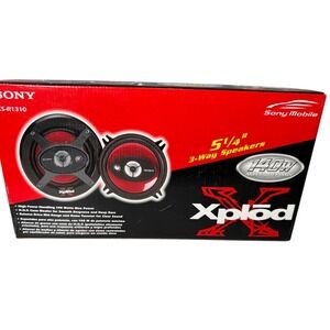 Sony Xplod XS R1310 5 1/4 Inch 3 Way Car Speakers 140W Max Power New Old Stock